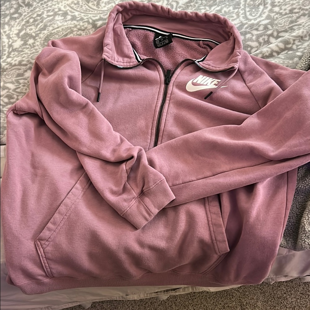 Nike Mauve Full-Zip Hoodie